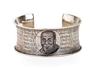 圖案手鐲(白銅)