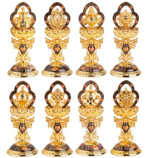 法瑯鍍金八吉祥(小)