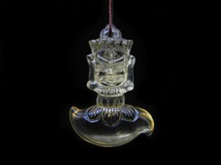 黃水晶彎刀杵掛墬