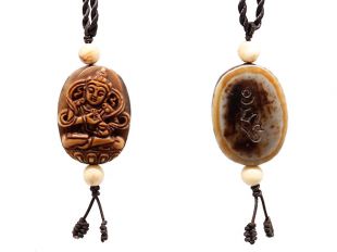 佛像種子字天珠