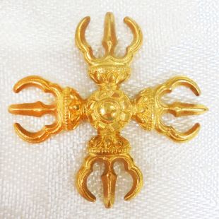 十字杵墜子(三股鍍金)