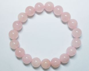 天然粉晶手串10mm