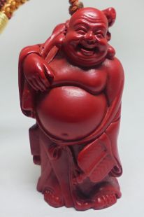 彌勒佛硃砂墜子