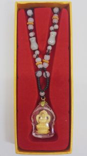 特價壓克力框鎏金阿彌陀佛佛像項鍊