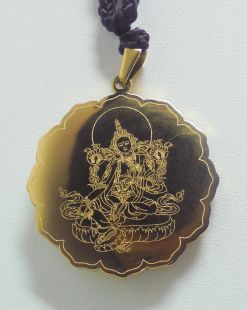 綠度母不鏽鋼墜