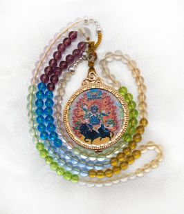 忿怒蓮師金剛盔甲本尊掛飾 (內含加持甘露丸)